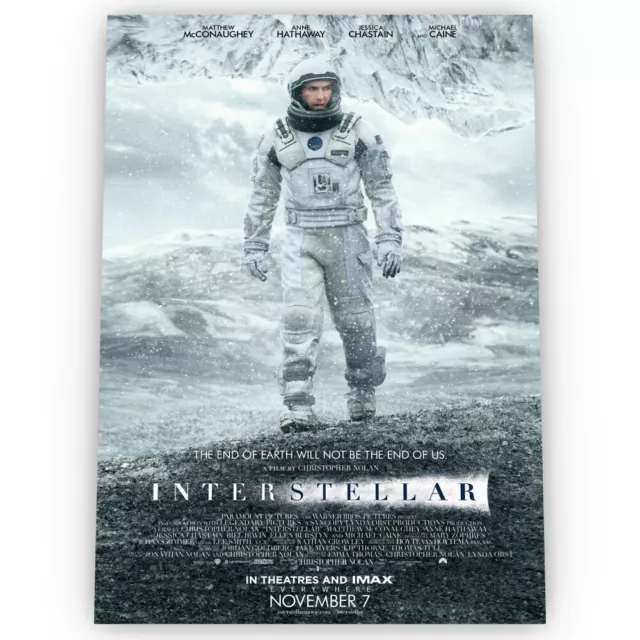 Interstellar Movie Poster Satin High Quality Archival Stunning A1 A2 A3