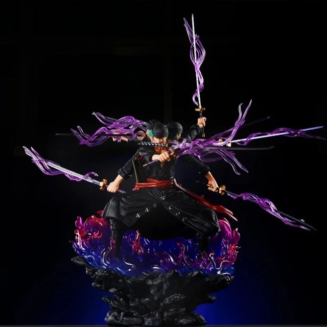 Figurine One Piece Zoro Roronoa Ashura – 21 Cm – Statue Manga PVC – Sans Marque