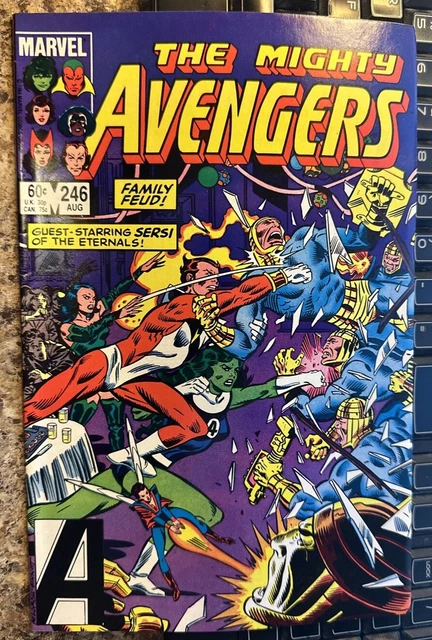 the AVENGERS #246 1984 1st APPEARANCE MARIA RAMBEAU SERSI ETERNALS MARVEL COMIC