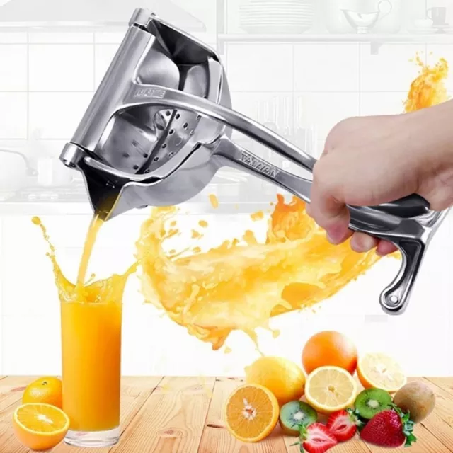 Stainless Steel Manual Juicer Hand Lemon Juice Squeezer Fruit Press Extractor;