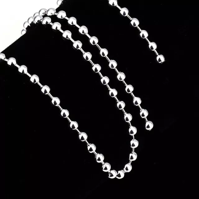 Cadena de metal 500 cm Caín cadena de eslabones cadena de bolas 2 mm collares joyería K29