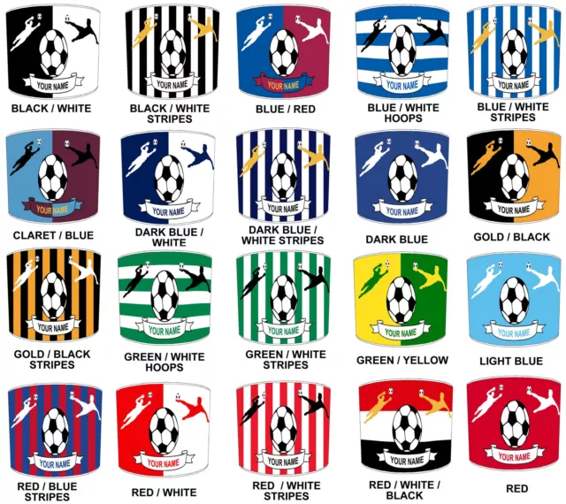 Personalizzato Calcio Squadre Paralumi, Ideale da Abbinare Letto Set Duvet Cover