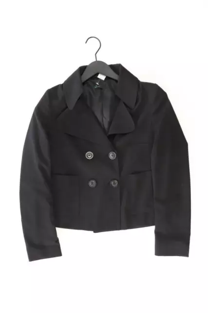 ⭐ Benetton giacca per le signore taglia 42 nero di poliestere ⭐