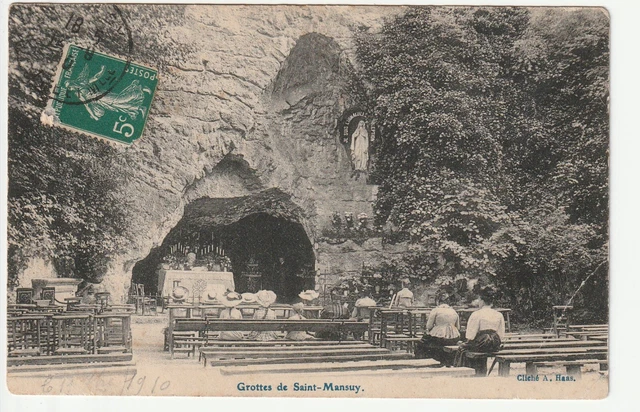 NANCY - Meurthe & Moselle - CPA 54 - Grottes de St Mansuy - pli en bas à droite