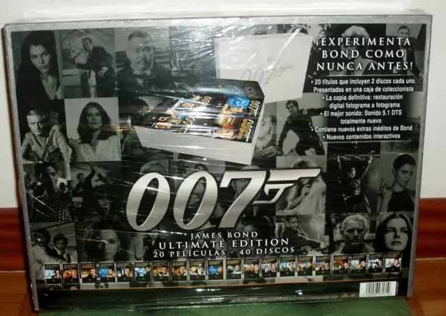 James Bond 007 Edition Collector 20 Films 40 DVD Neuf Espagnol R2 2