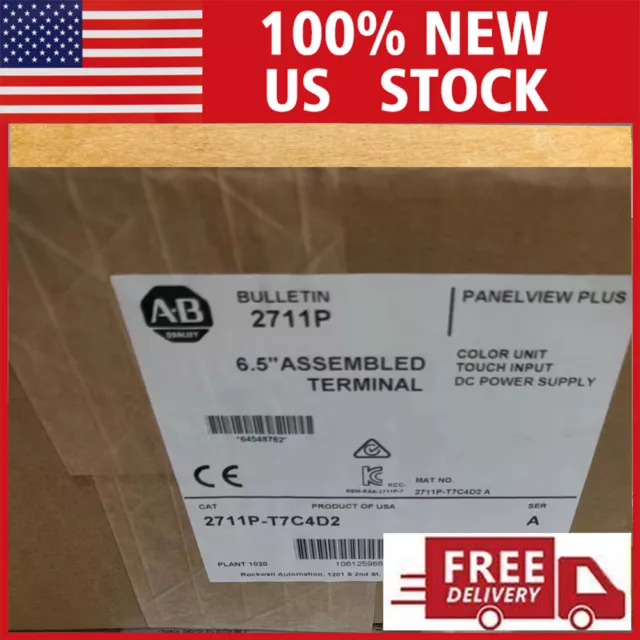 2711P-T7C4D2 AB PanelView Plus 700 BRAND NEW SEALED ALLEN BRADLEY 2711P-T7C4D2