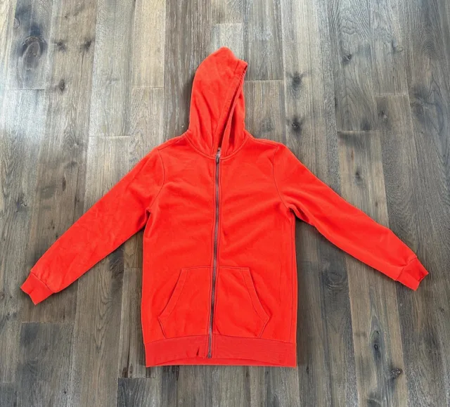 Old Navy BOYS * Hunter Orange *Full  Zip Up * Hooded *Sweatshirt * Size XL 14-16