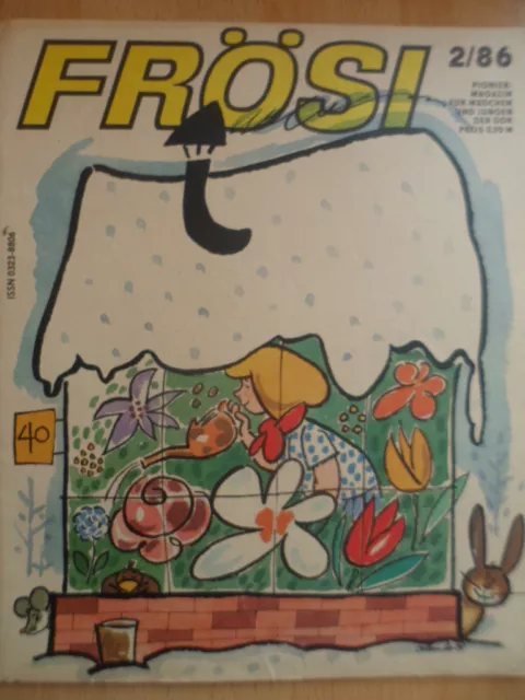 FRÖSI 2 - 1986 + Basteleinlage + 2.Umschlag Pioniermagazin Comic DDR