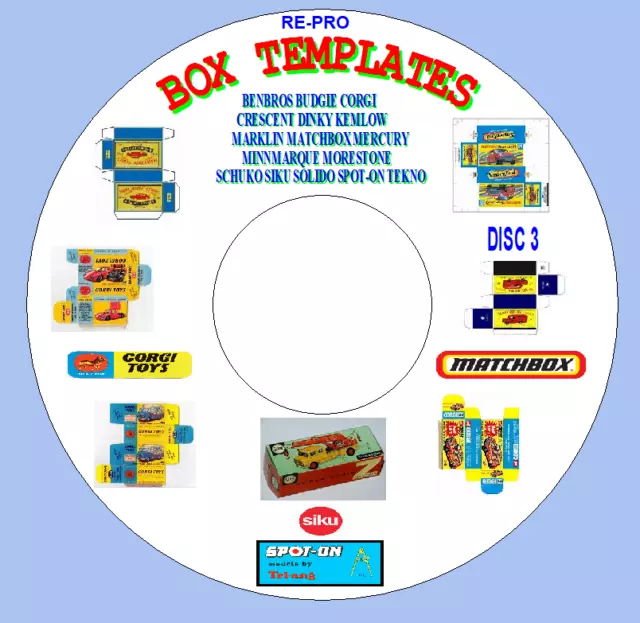 Die Cast Toys Box Templates Dinky Benbros Matchbox Siku Spot On Tekno.disc 3