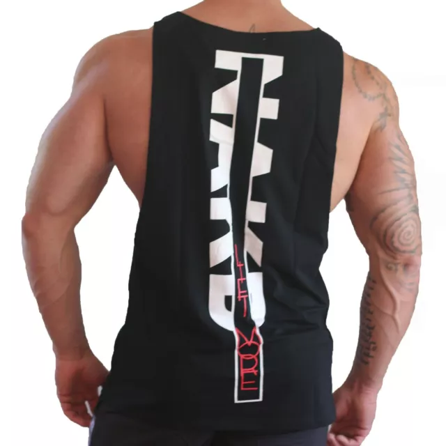 Nakd Lift Tank Zones Sleeveless Shirt T Back Bodybuilding Mens Gym Singlet Lift