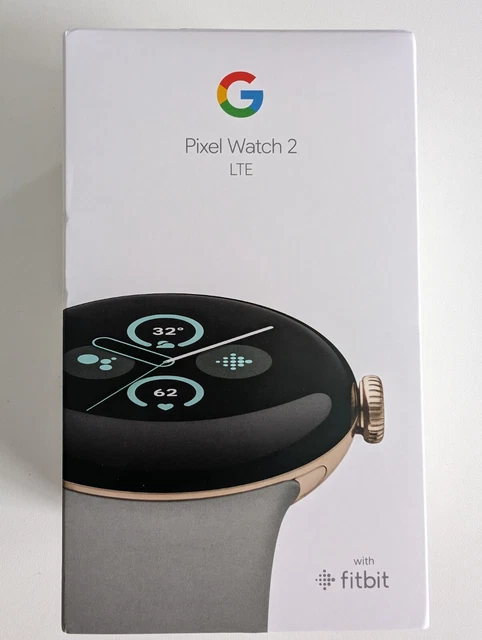 Google Pixel watch 2 LTE - Champagne Gold with Hazel active band