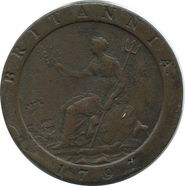 2 PENCE 1797 UK GREAT BRITAIN Coin #AE795.16.G