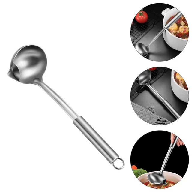 Separatore Tuorlo E Albume In Acciaio Inox - Filtro A Spirale Con Manico Lungo - Antiaderente E Lavabile In Lavastoviglie - 3