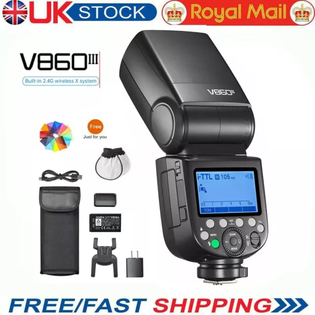 Godox V860 V860III-N 2.4G TTL Li-ion Battery Camera Flash Speedlite For Nikon UK