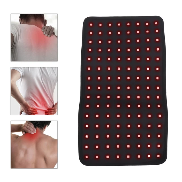 Black LED 650nm Red Light+850nm Infrared Light Therapy Belt for Neck Arms Knees