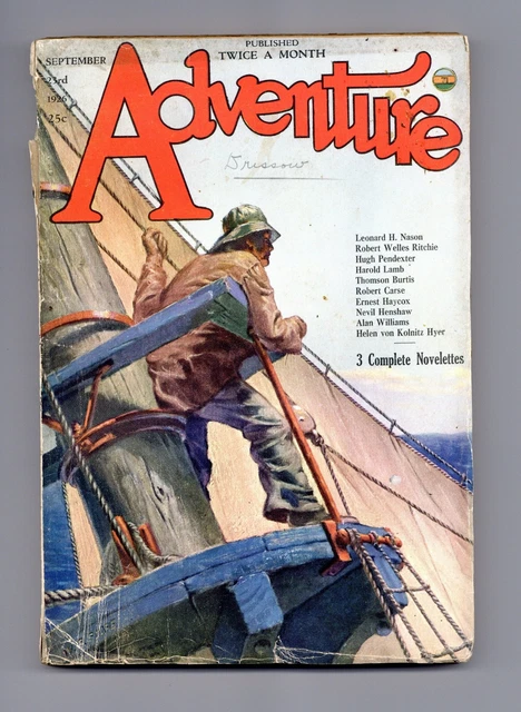 ADVENTURE PULP/MAGAZINE VOL. 59 #6 GD+ 2.5 1926 £79.70 - PicClick UK