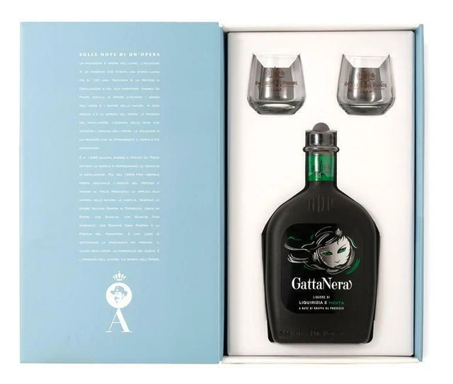 Andrea Da Ponte Gatta Nera Liquore Di Liquirizia E Menta A Base Di Grappa Di Pro
