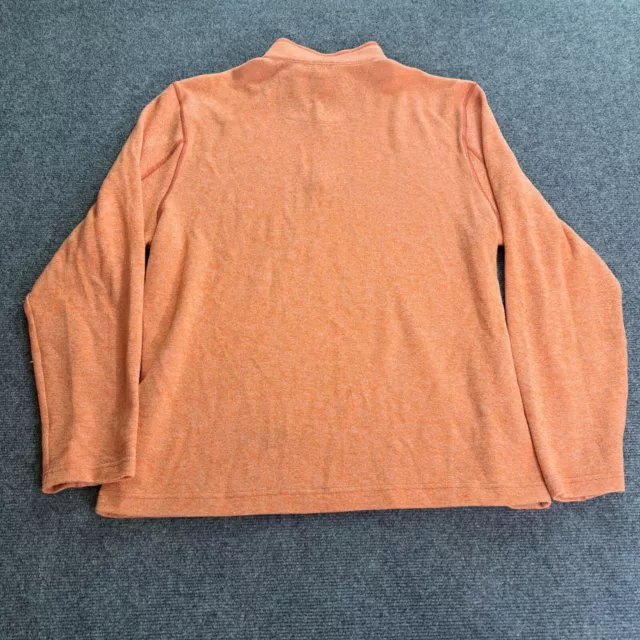Robert Graham Mens Sweater Size XL Orange Quarter Zip Pullover 2