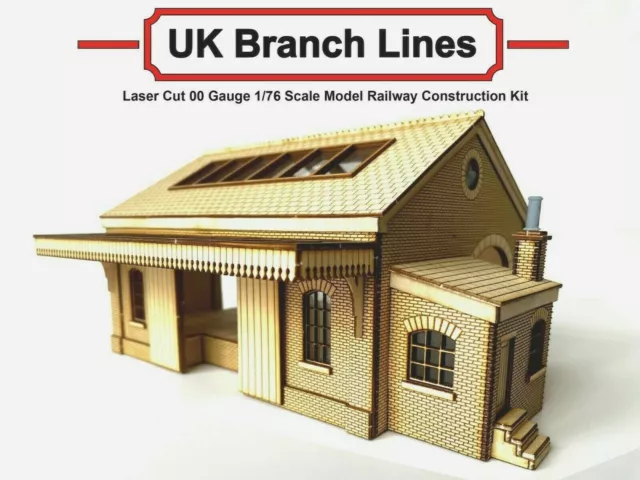 Goods Shed Detailed Model Railway Laser Cut Kit OO Gauge 1:76 Scale