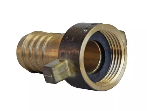 Brass Fire Hose Barbed Nut & Tail 25mm x 1"