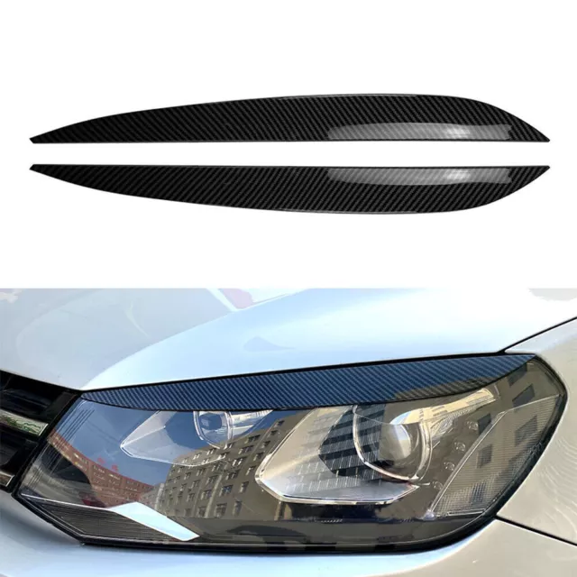 Car Front Headlight Eyelid Trim Cover For 2010-2018 2017 2016 2015 14 VW Touareg