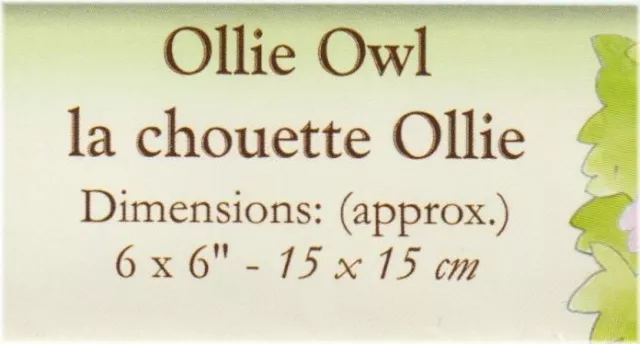 Super Cute Ollie The Owl Woodland Folk DMC Cross Stitch Ex Kit Pattern 3