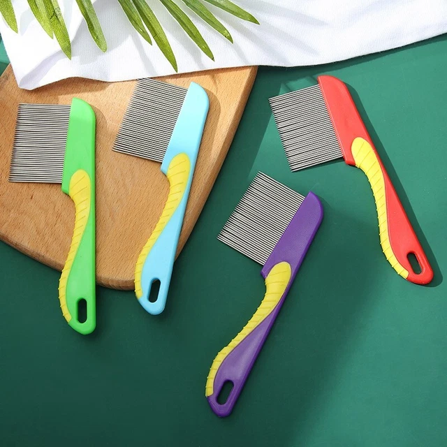 Nit Comb Ultra Fine Handle Metal Teeth Comb Remove  Eggs Pet Flea Clean Hair