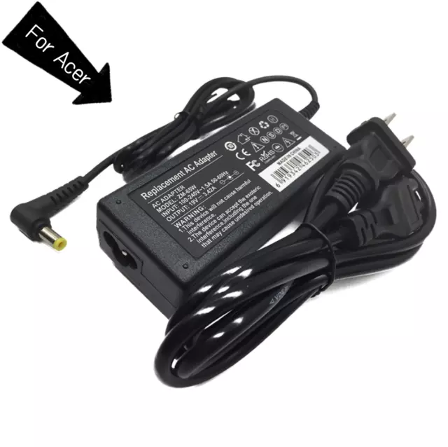 65w Adapter Charger Acer Aspire 5 E15 V5 V7 V3 R3 R7 S3 E1 M5 Series OEM