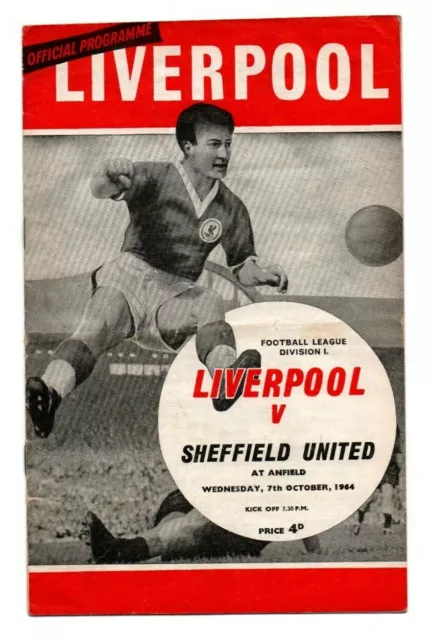 Orig.PRG   England Division 1  1964/65  LIVERPOOL FC - SHEFFIELD UNITED ! SELTEN