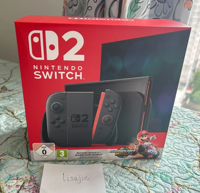 NINTENDO SWITCH 2 Console Mario Kart World Bundle - Brand NEW & Sealed ...