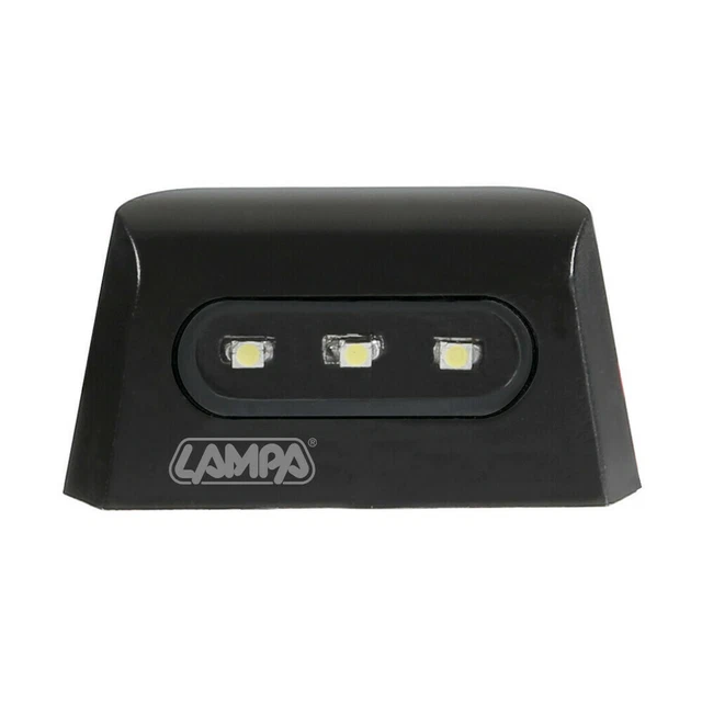 Luce Targa A 3 Led Luce Bianca Per Moto Motore Portatarga Impermeabile Omologata