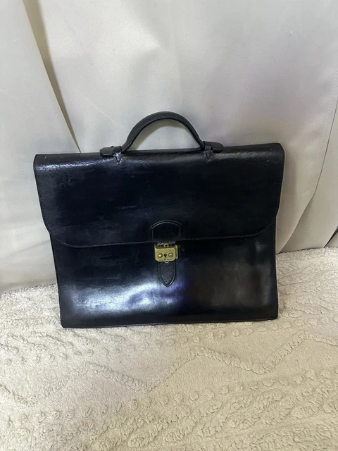 Mallette / Porte-documents PIERRE CARDIN En Cuir - Taille Moyenne, Noir, Neuve Avec étiquettes