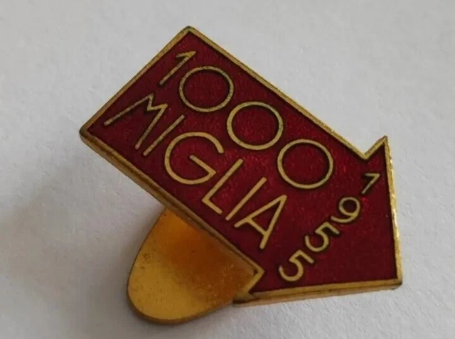Distintivo Pilota Driver Mille Miglia 1955 Badge Pin Brescia Roma 1000 Miglia RR