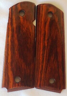 1911 FULL SIZE GRIPS COCOBOLO ROOT WOOD COLT, ED BROWN, Dan Wesson, Kimber 17-FS