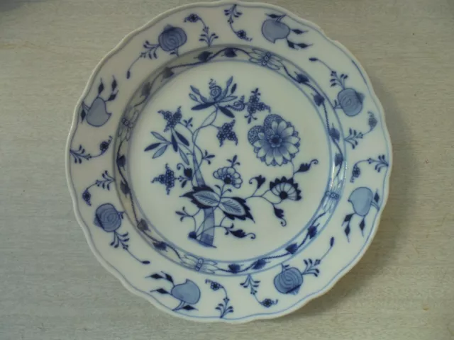 Assiette plate en porcelaine de Meissen