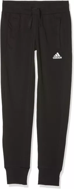 ADIDAS Girl Pantaloni sportivi Pantaloni da piperot, nero / bianco, 140