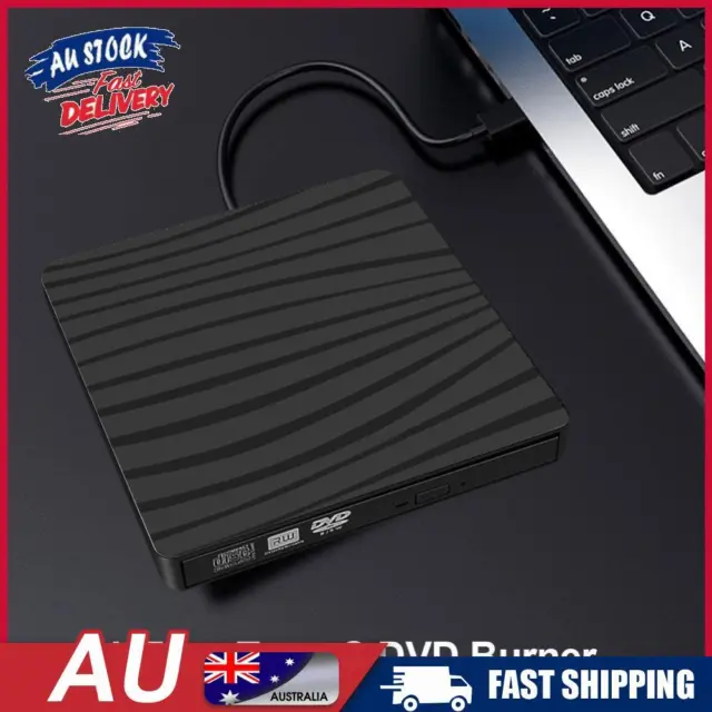 AU USB 3.0/Type-C Slim External DVD RW CD Writer Drive Burner Reader Player for
