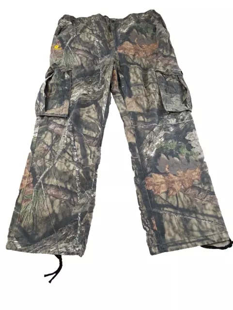 Mossy Oak Camo Cargo Pants Mens Size XL 40-42 Cotton Camouflage Hunting Stretch