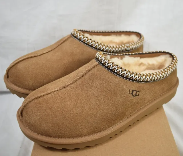 Authentic UGG Tasman II Slippers Slides 1019066K Chestnut Big Kids Sz 4Y 5Y 6Y