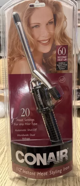 Conair Instant Heat 1/2" Curling Iron Styler 20 Settings New In Package