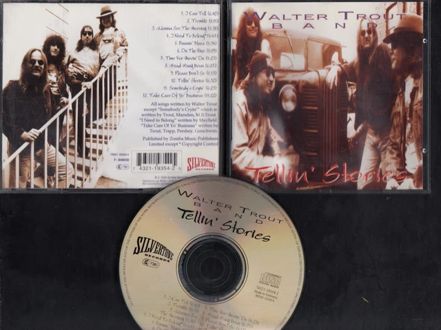 WALTER TROUT BAND Tellin' Stories CD BLUES SILVERTONE RECORDS freepostage