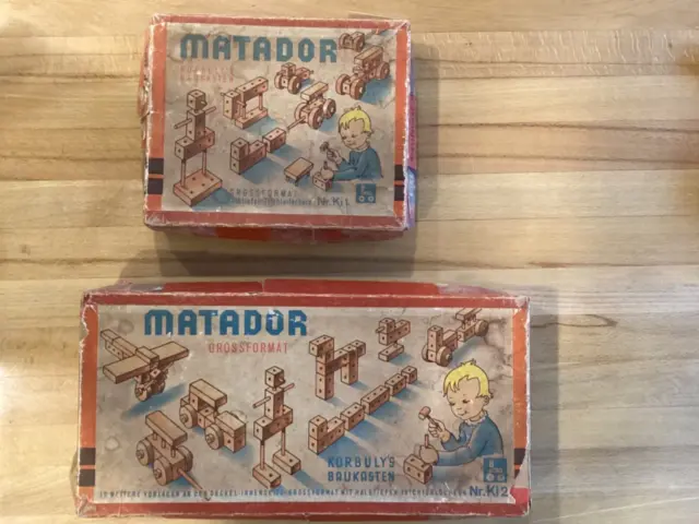 Matador Korbuly alter Baukasten  Original Ki1 und Ki2