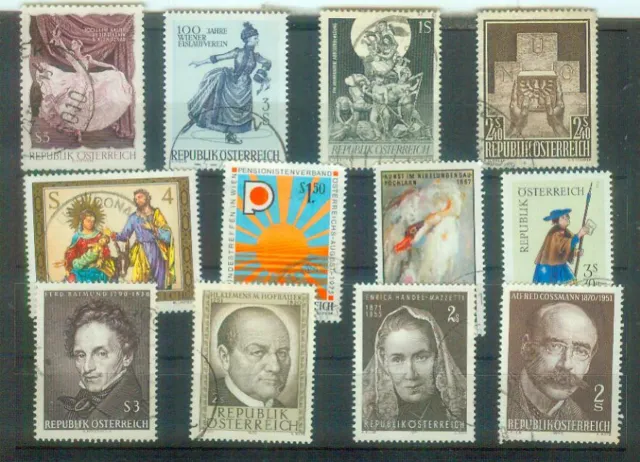 Schönes Lot Briefmarken aus Österreich, gestempelt