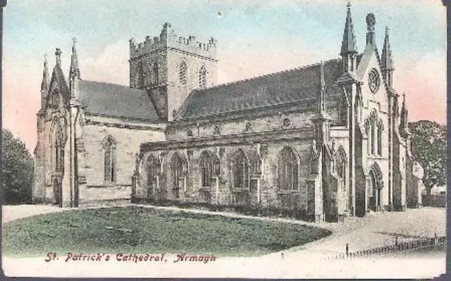 Armagh, Co Armagh - St Patricks Cathedral (Church of Ireland) - postcard c.1905