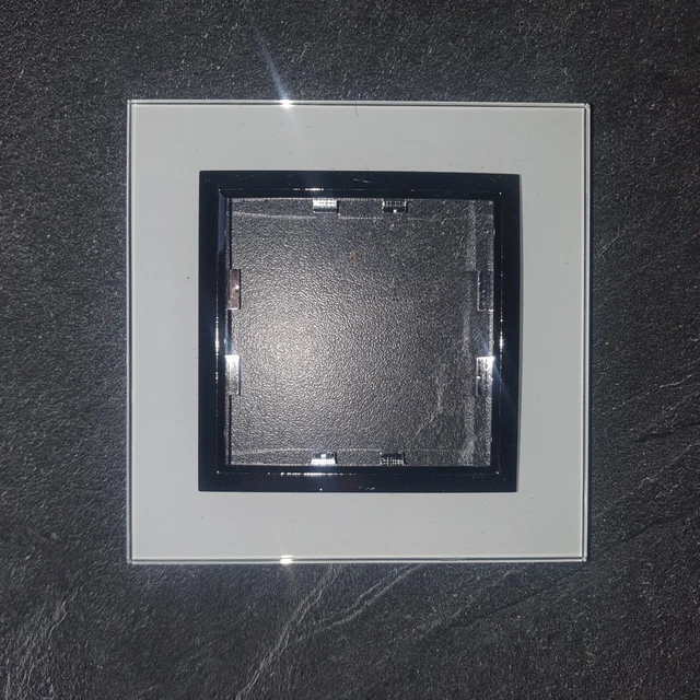 Kallysta épure plaque 2 postes horizontale entraxe71... - HAGER WK922