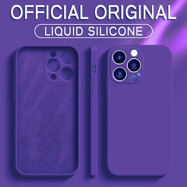 Square Liquid Silicone Soft Case For iPhone 14 Pro Max 13 12 11 XR XS 8 7 Cover