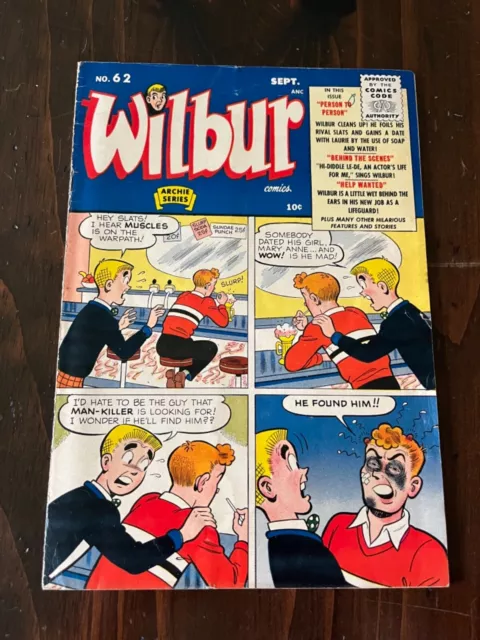 Wilbur Comics #62 VG 4.0 Archie Comics 1955