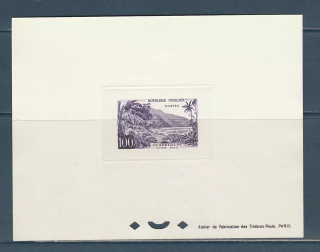 * timbre France épreuve de luxe  Guadeloupe    1959 num 1194