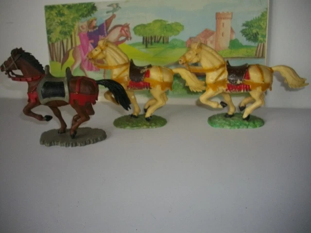 Figurine Starlux Soldat Lancier Du Moyen Âge - Échelle 1/32 (60mm) - Occasion - Fabriqué En France