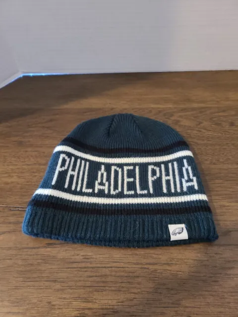 Philadelphia Eagles NFL Beanie Hat Adult One Size Green/ White/Black Knit Cap